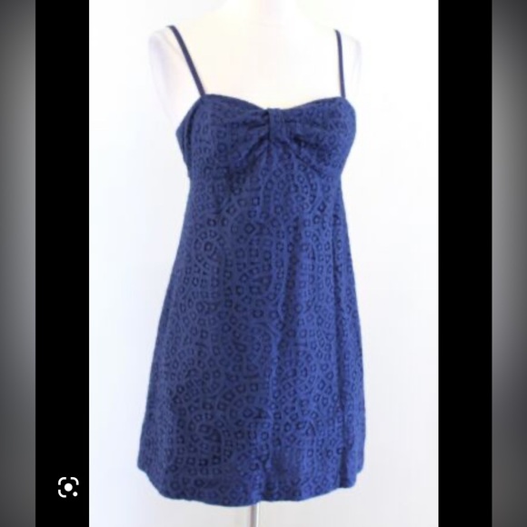 Lilly Pulitzer Navy Blue Karina Lace Mini Dress - Picture 5 of 11